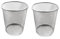 Best House | Metal Mesh Bin | Round | Black | Metal Wire Waste Basket Bin | Paper Bin | Lightweight and Sturdy Rubbish Bin | Ideal for Kitchen Home Office Living Room Bedroom (Pack of 2)