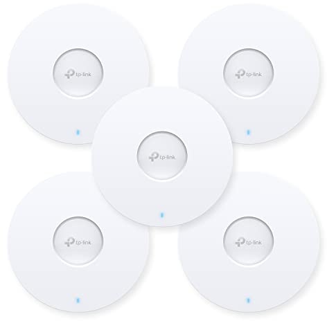 TP-Link EAP613 - Punto di accesso wireless ultra sottile senza adattatore CC, Omada True Wi-Fi 6 AX1800, mesh, roaming senza interruzioni, WPA3, MU-MIMO | Controllo remoto e app | Alimentazione PoE+ |