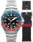 Spinnaker Herren 44mm Dumas Harbour Japanische Automatikuhr mit massivem Edelstahlarmband SP-5119, Kobaltkarminrot, Japanisch