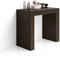MOBILI FIVER, Ausziehbarer Konsolentisch Angelica, 45(305) x90 cm, Nussbaum Dunkel, Made In Italy