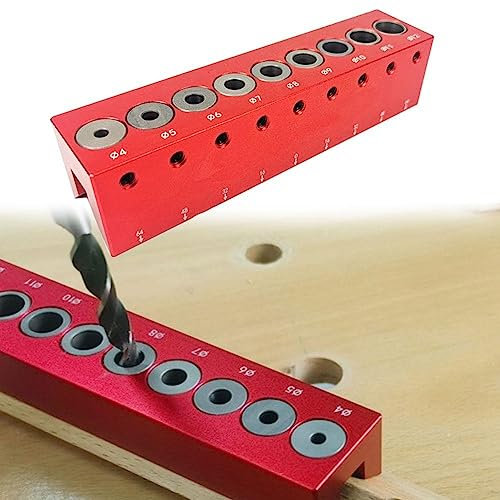 Guida per trapano, localizzatore di perforatori, strumento guida per trapano, 4-12 mm foro tasca verticale Jig lavorazione del legno tassello guida trapano centraggio localizzatore