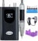 Delanie Ponceuse pour Ongles Professionnelle Electrique 35000RPM Sans Fil Portable pour Manucure Pédicure avec 6 Embouts et Affichage LCD (noir)