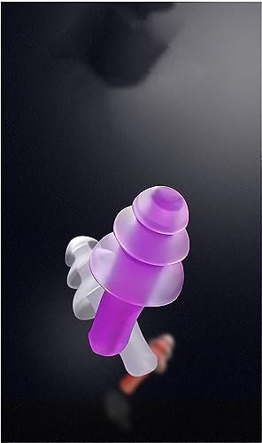 Schaumstoff-Ohrstöpsel, Schlaf-Ohrstöpsel, Ohrstöpsel. Schlafen Sie im Schlafsaal mit Anti-Lärm-Ohrstöpseln (Quiet Purple+Quiet Night Black, Magic Orange+Quiet White) Ohrstöpsel (Farbe: Quiet Purple+Q