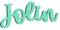 Schriftzüge mit Namen oder Sprüchen - Naturholz Dekoaccessoire Türdekoration (10 cm, Birke Multiplex-mint)