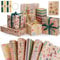 Hianjoo Geburtstag Geschenkpapier Bunt Set 6 Blatt, Gefaltet Geschenkpapier mit Kaufkleber und Bänder, Craftpapier Geschenkverpackung Papier für Festival/Geburtstag, 70 x 50 CM