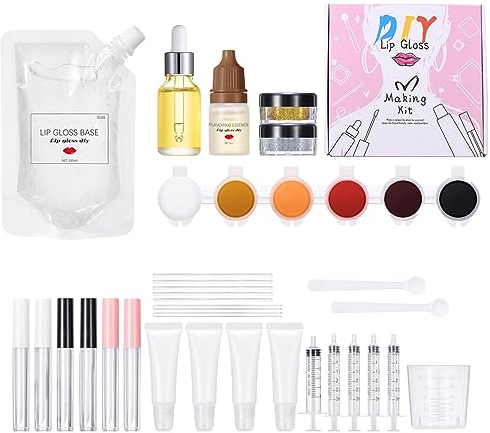 Lipgloss Herstellungsset Mit Hochwertigen Inhaltsstoffen Lippenbalsam Herstellungsset Mit Glitzer Lipgloss Set Lippenstifthülsen Formhülse Ätherisches Öl Rührstäbchen Lippenbalsam Bastelset
