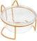 Toddmomy Cat Food Bowl Stand Heavy Duty Glass Cat Feeding Bowl Oblique Pet Food Bowl for Cats