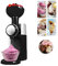 WhAeoy Macchina Per Gelato Alla Frutta Congelata, Facile Da Pulire + Coperchio A Chiusura Facile, Macchina Elettrica Completamente Automatica Per Gelato E Sorbetto Di Ghiaccio,A