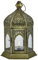 Marrakesch Boho Deko Teelichthalter Windlicht aus Metall & Glas Khatija 20cm | Orientalische Kerzenhalter Laterne modern als Marokkanische Balkon Garten oder Ramadan Deko | Gartendeko für draußen