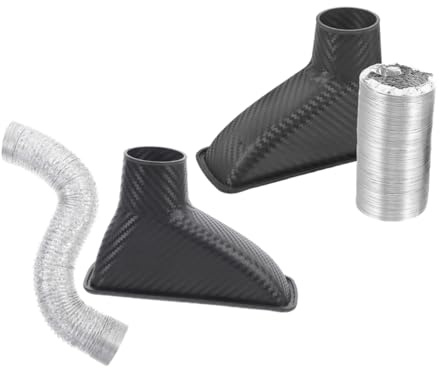 Gatuida 2stücke Teiliges Auto Lufteinlassrohr Aus Kohlefaser-textur Flexibel Und Passend Installieren Verbessert Motorleistung Und Kraftstoffeffizienz Für Auto Ansaugschlauch Upgrade