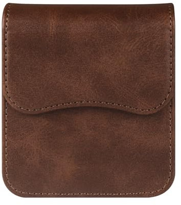 Sacoche Ceinture Cuir Compatible avec Samsung Galaxy Z Flip 6 5 4 3 2 1 5G, Petit Etui Ceinture Cuir Sac Banane Housse de Transport Compatible avec Huawei P50 Pocket/Pocket S/Motorola RAZR 40 50 Ultra