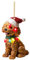 Weihnachtsbaum Teddy Anhänger Acryl Weihnachtsteddy Hängende Deko 2D Flache Weihnachten Teddy-Hund Ornament weihnachtsdeko Niedliche Weihnachtsanhänger Deko Christbaumschmuck Weihnachtsschmuck (B)