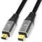 YMY Câble Mini DisplayPort vers Mini DisplayPort, 2M mâle à mâle, DP1.4 Résolution 8K 60Hz, Compatible avec Mini DP DisplayScreen, Non compatible avec iMac/Mac vers MacBook, pas de câble Thunderbolt