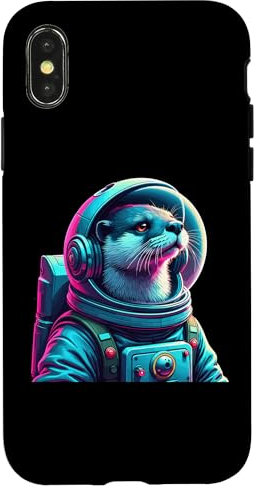 Hülle für iPhone X/XS Otter Astronaut Lustiges Tier Meer Otter Weltraum