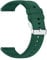 Foyscr Silicone Strap, Quick Buckle Waterproof Soft,Stainless Steel Buckle, Unisex Smartwatch Band, Sport Watch Strap(Green-20mm)