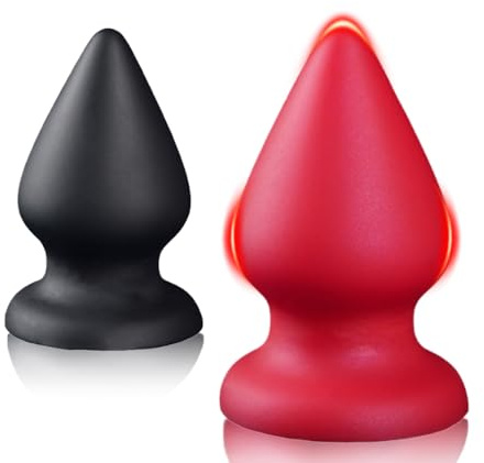 Leyuye Analplug für Männer Frauen Anfänger Analdildos Buttplug Sexspielzeug mit Dildo Saugnapf Groß Anal Plug Anus Expander Analspielzeuge Riesen Dildo XXL Butt Plug Analdilos Herren (Schwarz, L)