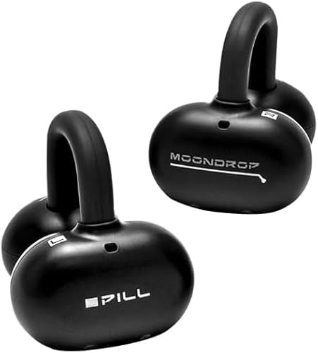 Moondrop OWS - Auriculares de oreja abierta con clip de oreja inalámbrica IPX4 (negro)