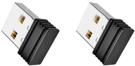 ISTOVO 2X Mouse Jigglers Mover, Nicht Erkennbar, Automatischer USB-Port-Shaker Wiggler für Laptop, Hält Den Computer Wach, Mausbewegung, Schwarz