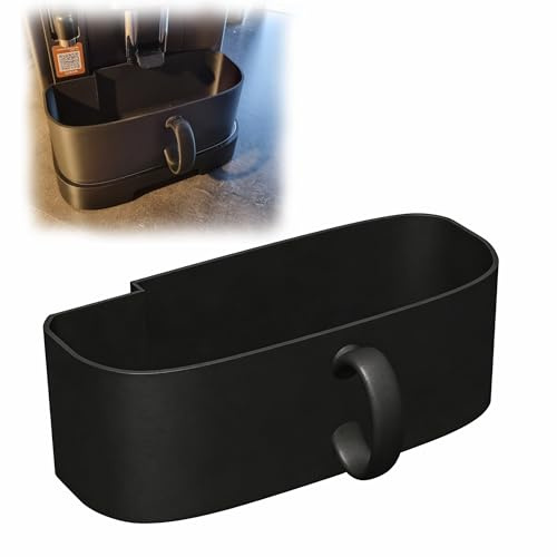 Drip Tray Replacement Compatible with DeLonghi Magnifica Evo – PETG Water Flush & Descaling Container, Cleaning Accessory (Black)