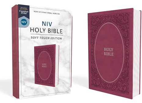 NIV, Holy Bible, Soft Touch Edition, Leathersoft, Pink, Comfort Print