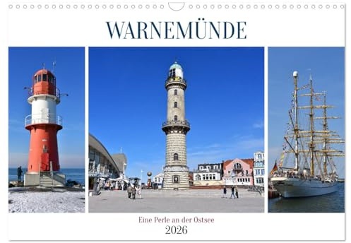 WARNEMÜNDE (Wandkalender 2026 DIN A3 quer), CALVENDO Monatskalender: Bilder von einem das ganze Jahr über wunderschönen Ostseebad (CALVENDO Orte)