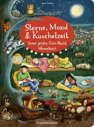 Sterne, Mond und Kuschelzeit. Unser großes Gute-Nacht-Wimmelbuch: Gute-Nacht-Buch zum Einschlafen, Erzählen und Träumen für Kinder ab 2 Jahre │ Perfekt für das Abendritual der Kleinsten