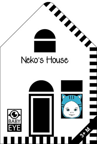 Neko’s House: Kontrastreiches Faltbuch für Babys · Kontrastbuch angepasst an Babyaugen · Schwarz Weiß Buch für Neugeborene · Mein erstes Bilderbuch · Montessori Buch