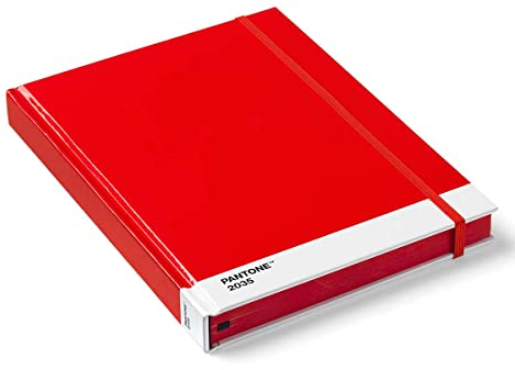 Pantone Notizbuch L, Large, Hardcover, blanko, Red 2035, rot