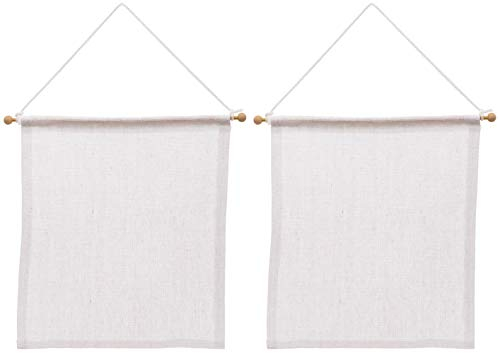 Baker Ross Canvas Hanging Banners For Kids to Decorate Personalise and Display (Pack of 2) , Assorted , AW249