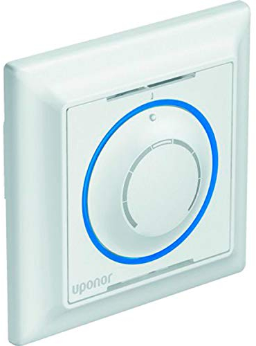 Uponor Base para termostato empotrable Smatrix T-144 Bus RAL9017, hasta 4 unidades base en un sistema, con tecnología de autoequilibrado, color blanco (referencia 1086973)