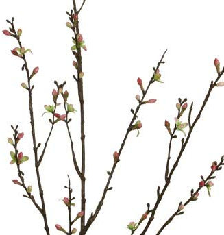 Unbekannt Künstlicher KIRSCHBLÜTENZWEIG ca 115 cm. Kirsch - Blüten - Knospen - AST, Zweig in PFIRSICH PINK 18606 25