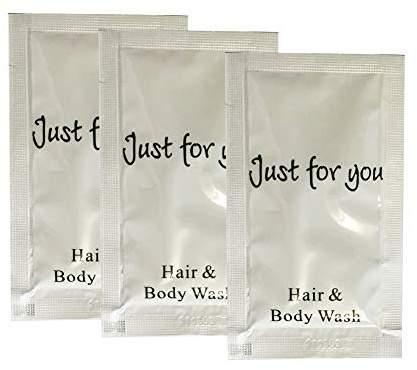 Hair & Body Wash 10 Mil Sachets. Body Care Wash - Pack of 1000 - Just For You