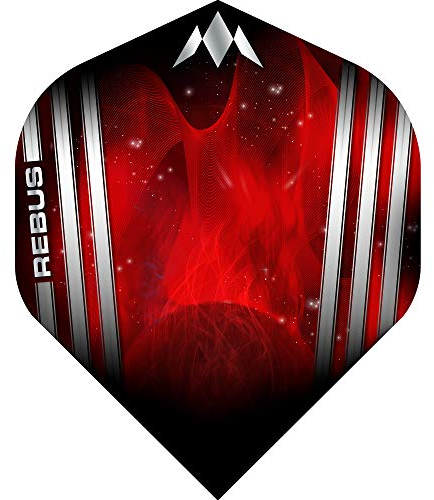 Mission Darts Rebus Solo Dart Flights | Standard Nr. 2 | Premium Extra Stark 100 Mikron, 10 Sets mit 3 Flights (#_10xF1242)