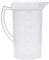 inhzoy 2.5 Liter/2.0 Liter/1.5 Liter/1.25 Liter Plastic Water Pitcher with Spouting Lid Fridge Juice Ice Tea Wine Coffee Milk Beverage Cold Water Jugs White 1.5 Liter