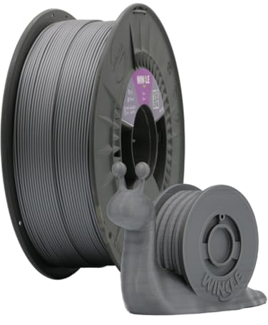 WINKLE PLA HD Filament 1.75mm Silber, 1kg Spule, 3D Drucker Filament Kompatibel mit FDM Druckern, 3D-Druckmaterialien, Maßgenauigkeit +/- 0.05mm, Bioabbaubar Leicht zu Bedrucken