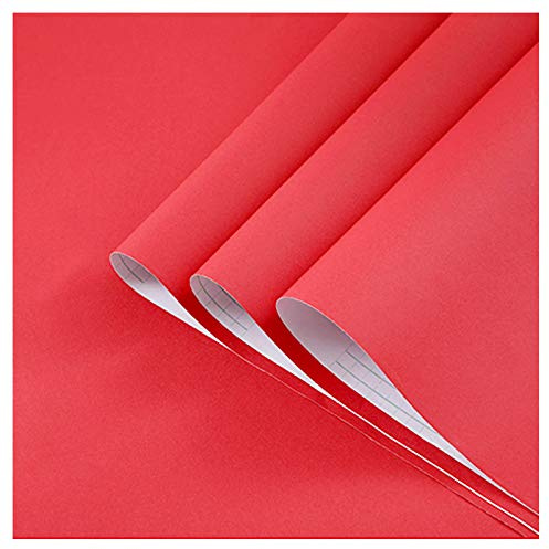 bandezid Vinilo Pegatina Muebles de Cocina Vinilos Decorativos Rollo Papel Adhesivo Papel Adhesivo para Muebles para Armario Cocina Papel Adhesivo-3# Escarlata 60cm*3m
