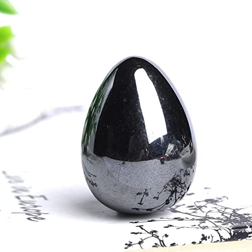 XUQULI 1 Stück natürlichem Kristallstein TeraHertz Egg Gips Chalcopyrit marokkanischer Wüstenstein Tolle Wahl für Häuserdekoration (Color : Terahertz Egg)