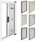 TENDEEVOLUTION - Zanzariera Porta Finestra Apertura Laterale Scorrevole in Alluminio Misure e Colori Personalizzabili. Zanzariera Rullo Porta Finestra Balcone Esterno
