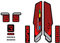 Adesivi compatibili con forcella bici Rock Shox World Cup Sid Brain 29''