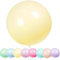 YOUYIKE 36 Zoll Grosse Luftballons Pastell, 8 stück Riesige Runde Pastell Ballons, 90CM Macaron Gelbe Latex Grosse Luftballons für Geburtstag,Hochzeitsfest,Festival,Karnevals (Gelb)