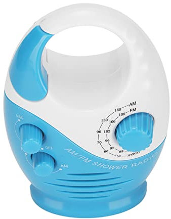 Radios, Tragbares AM FM-Radio, Tragbarer Hakentyp, Wasserdicht, Broadcast-Musik, Dusche, Lautsprecher, Radio, Blau