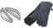 RÖSLE Kohlekorb F60/F60 AIR, 2-TLG. & Grillhandschuhe, Hochwertige Lederhandschuhe zum Schutz vor Verbrennungen, Leder, Universalgröße 24/XL, grau/schwarz