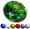 Cristal décoratif en verre vert avec gravure comme cadeau de mariage – Personnalisable avec nom – Gravure à la main – Pièce unique inoubliable – Cadeau pour les couples d'amour – Motif cœur
