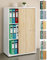 VCM Armario de Oficina de Madera Armario archivador Mobiliario de Oficina Armario Lona 3 Puertas correderas Plegables Antracita/Roble Miel