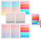 800 Blätter 20 Farben Transparente Haftnotizen, Sticky Notes, Klein Haften Klebezettel, Transparent Sticky Notes, Haftstreifen, Praktischen Book Tabs für Page marker Schule Büro Lernen