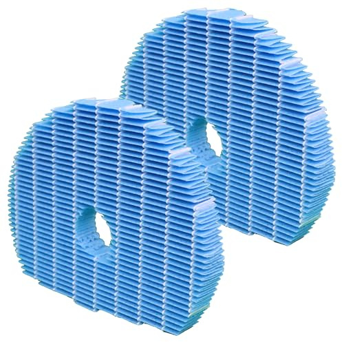 KC-C100E-W Luftbefeuchtung Ersatzfilter kompatibel mit Sharp Luftreiniger Luftbefeuchter KC-850U KC-860U Zubehör im Vergleich zu Teil FZ-C100MFU,FZ-C100DFU,2 Filter