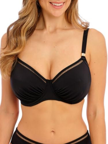 Fantasie Swim East Hampton Underwired Full Cup Bikini Top (38G, Black)