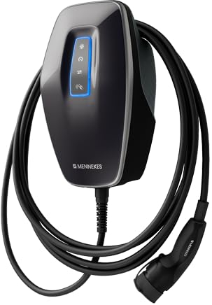 Mennekes Wallbox AMTRON 4You 310, 11 kW für E-Autos und Hybrid - 7,5 m Kabel, RFID-Karte, PV-Funktion - Cover Schwarz
