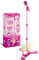 Kids Microphone and Stand Childrens Karaoke Machine with Lights for Girls Boys (Pink)