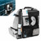 Bulyoou Boat Seat Backpack Boat Backseat Storage Organizer with Mesh Pockets, Handle and Adjustable Back Belt, Waterproof Boat Storage Bag for Swimsuit Boating Accessories, Black(Classic Style)